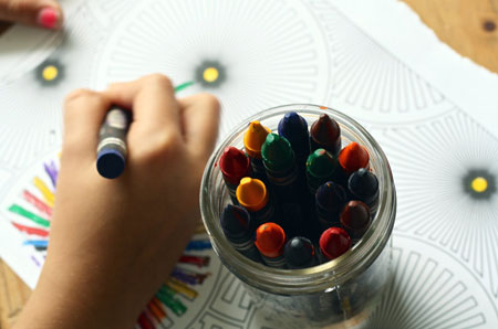 crayons coloring book coloring book