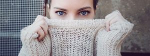 Woman Blue Eyes Sweater in O'Fallon, Wentzville, Hillsboro & Cottleville, MO