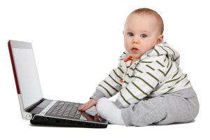 Baby Playing With Laptop 1280×853
