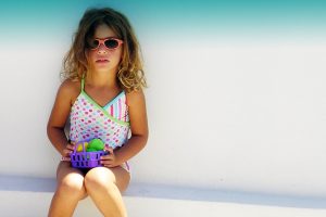 Child Female Wearing Sunglasses
