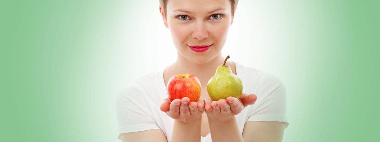 nutrition american woman pear apple green