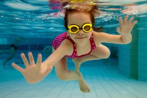 sports swimming girl underwater goggles