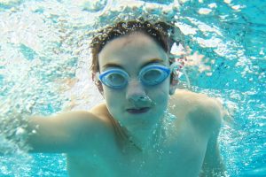 swimmer teen close up