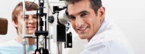 Eye doctor, teenage boy at an eye exam in Rocky Mount & Roanoke, VA