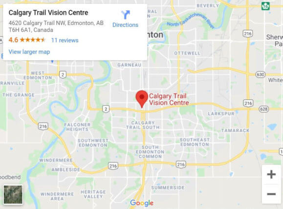 Calgary Trail Vision Centre Map