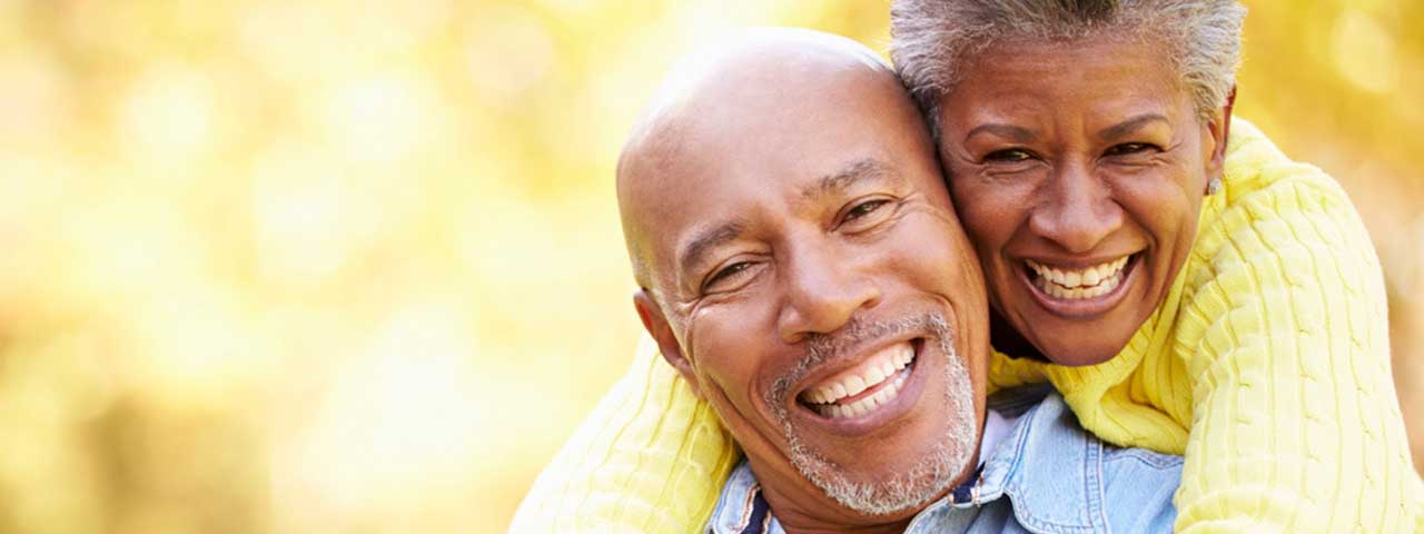 Happy african-american couple