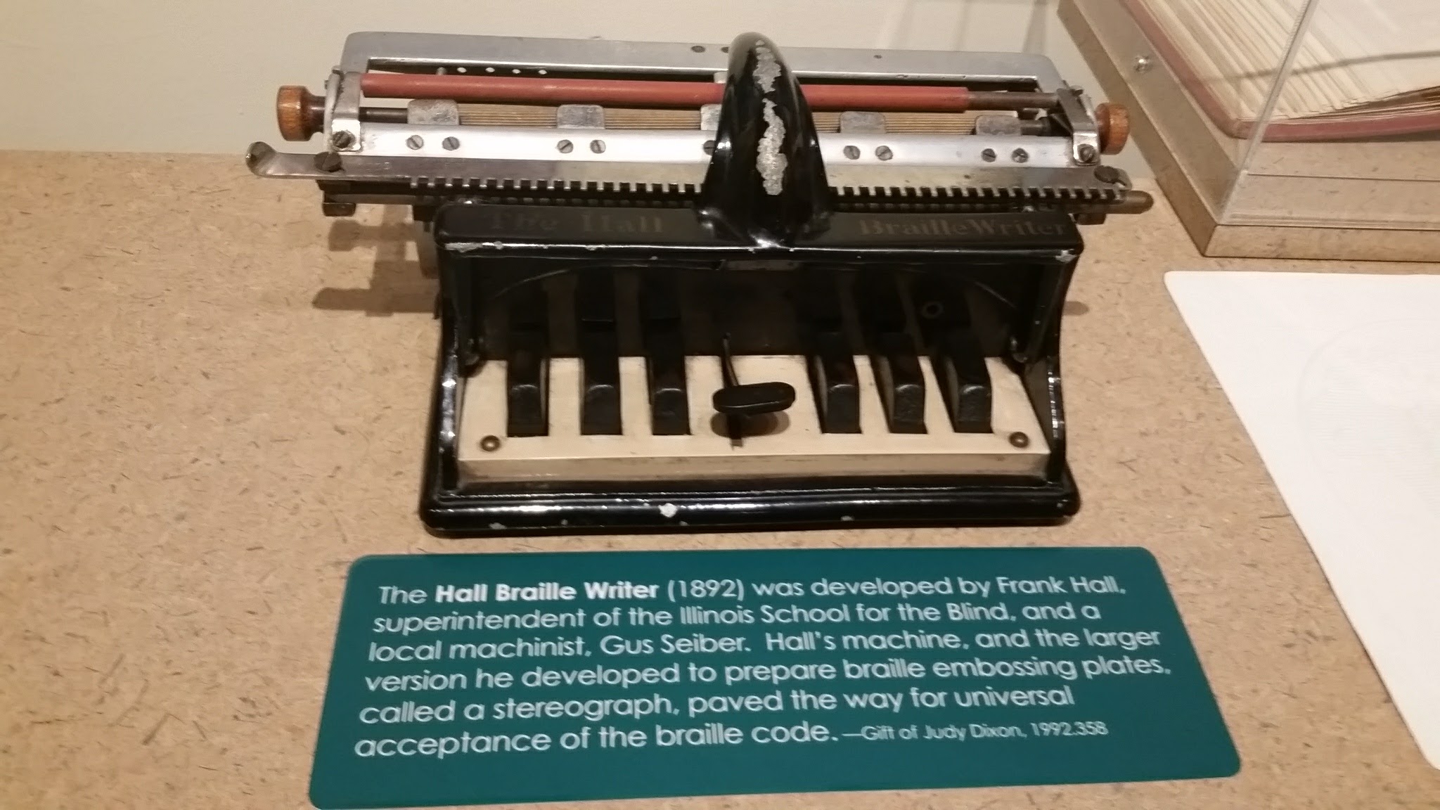 One of the many early Braille writers.