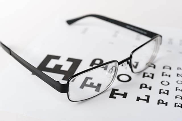 glasses and eye exams