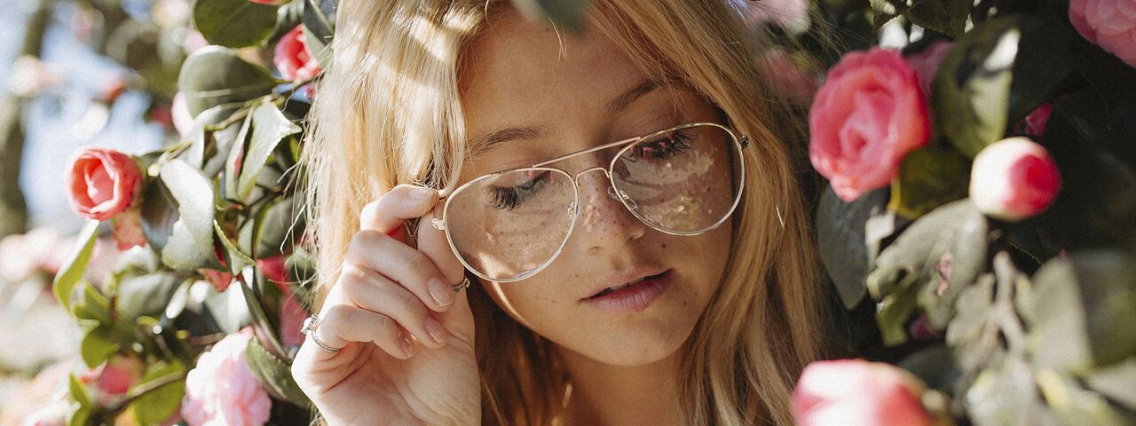 Designer Frames, girl wearing glasses, Waco, TX