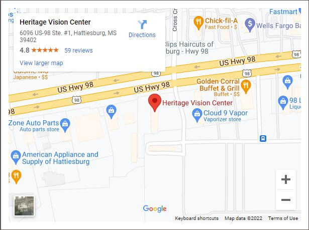 Heritage Vision Center Map