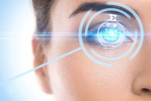 Concepts of laser eye surgery or visual acuity check up
