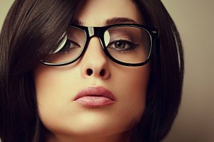 Woman wearing Designer Eyewear at Lougheed Town Centre Optical & Optometry
