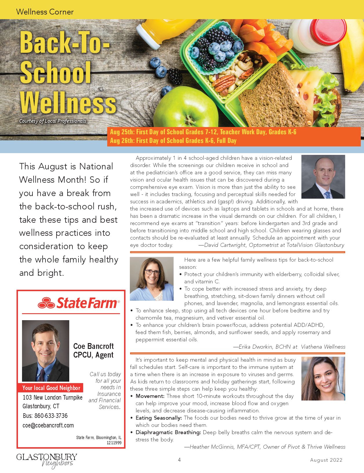 School Wellness Tips—Glastonbury Neighbors (2)