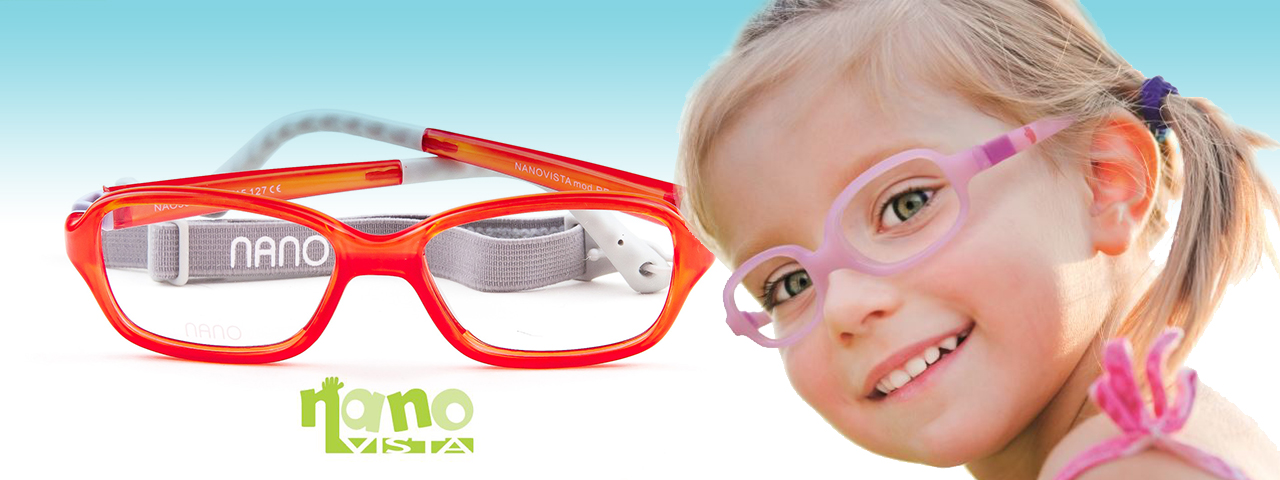 Child wearing Nano Vista eyeglasses, Eye Care in Lantana, FL