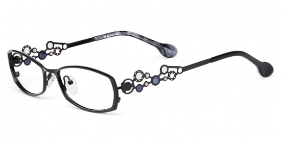 funky metal frames with jewelled sides