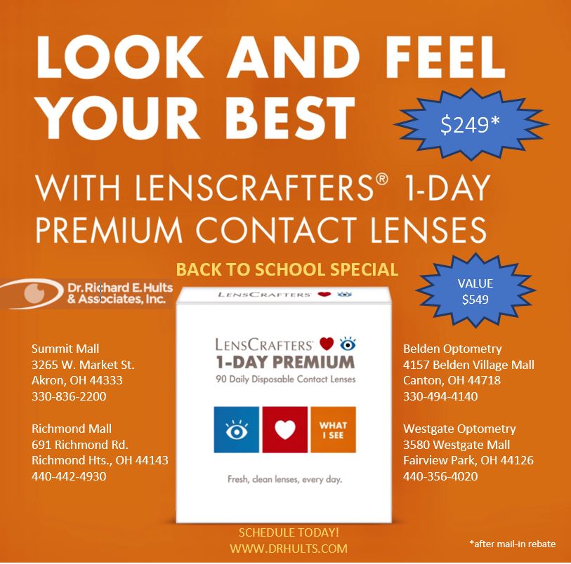 LENSCRAFTERS 1-Day PREMIUM CONTACT LENSES 