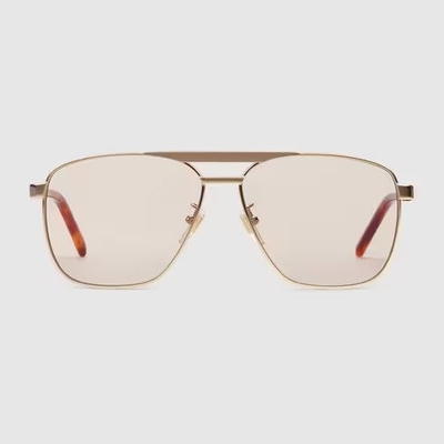pair of gold gucci eyeglasses 400x400