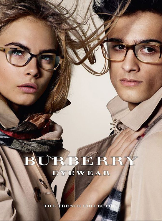 Burberry glasses feature