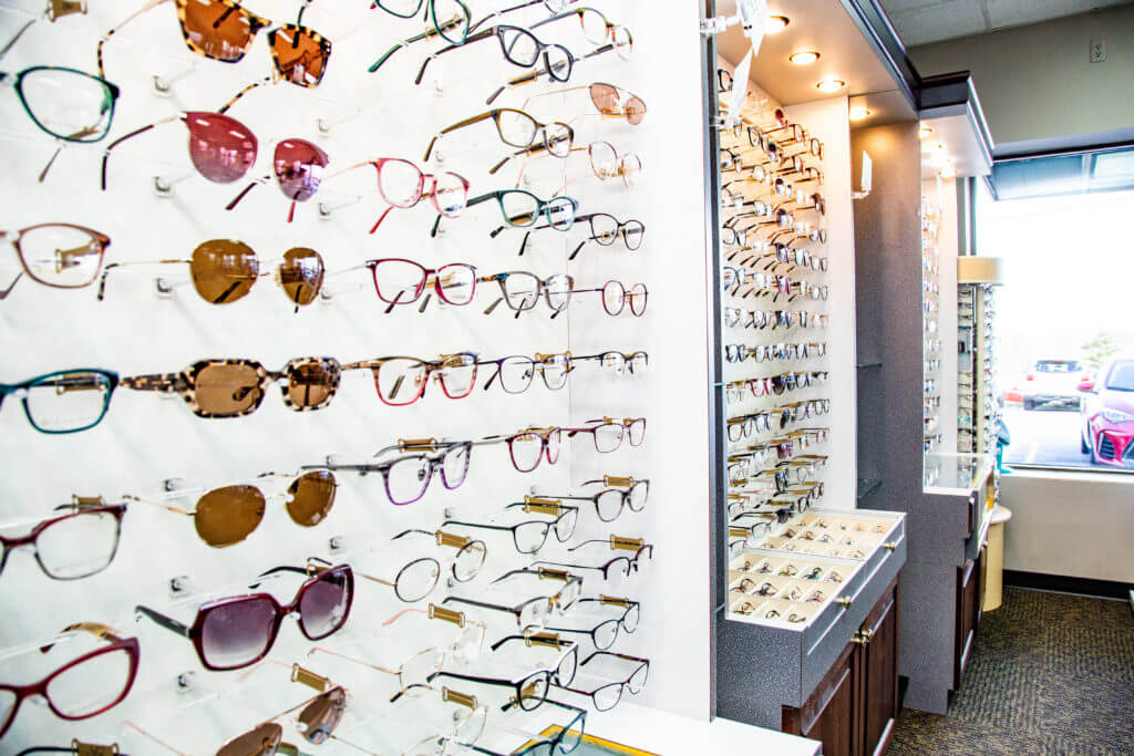 Our Selection of designer frames available at our eye care clinic