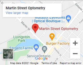 Martin Street Optometry Map