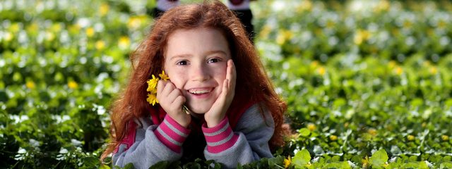 eye care, Girl Smiling Grass Flower in Belmont North Carolina