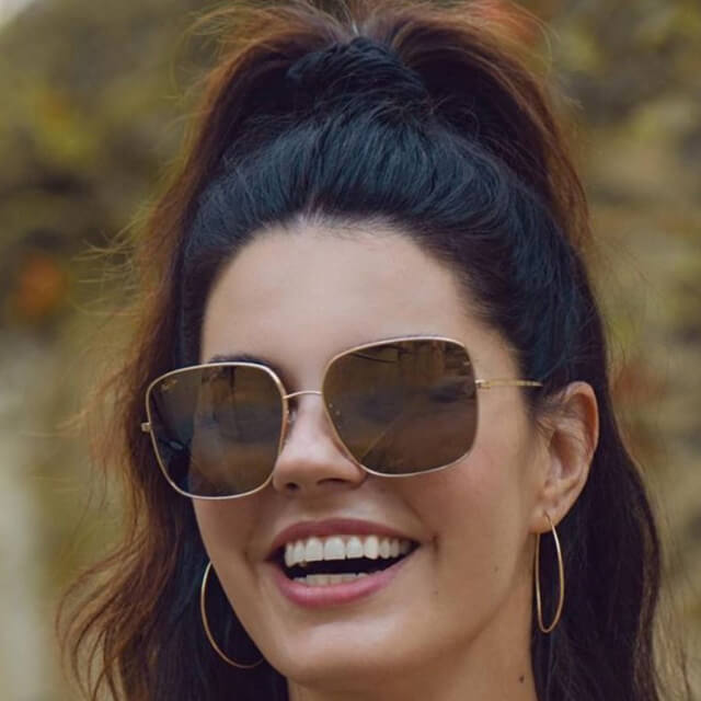 Woman Wearing Maui-Jim Sunglasses