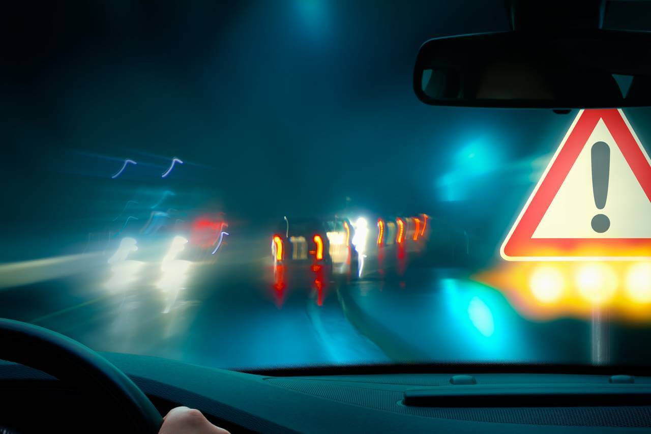 blurry night driving 1280×853