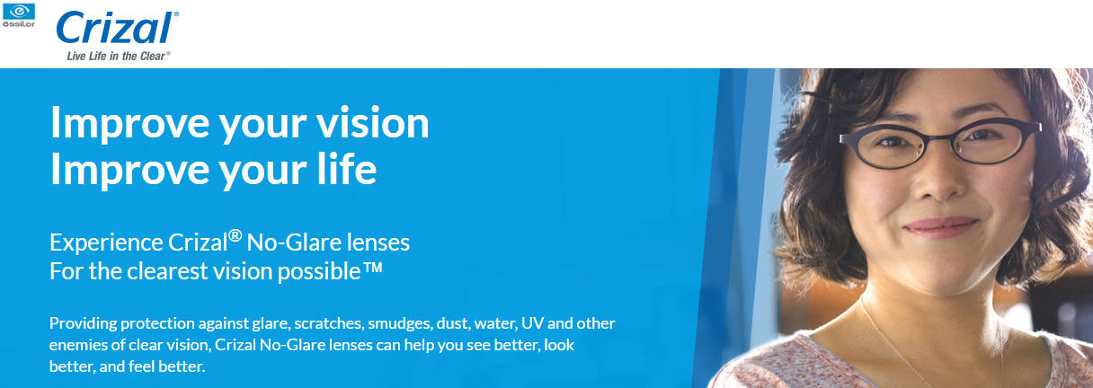 Crizal no glare lenses A Range of Essilor Lenses For You Mount Airy MD