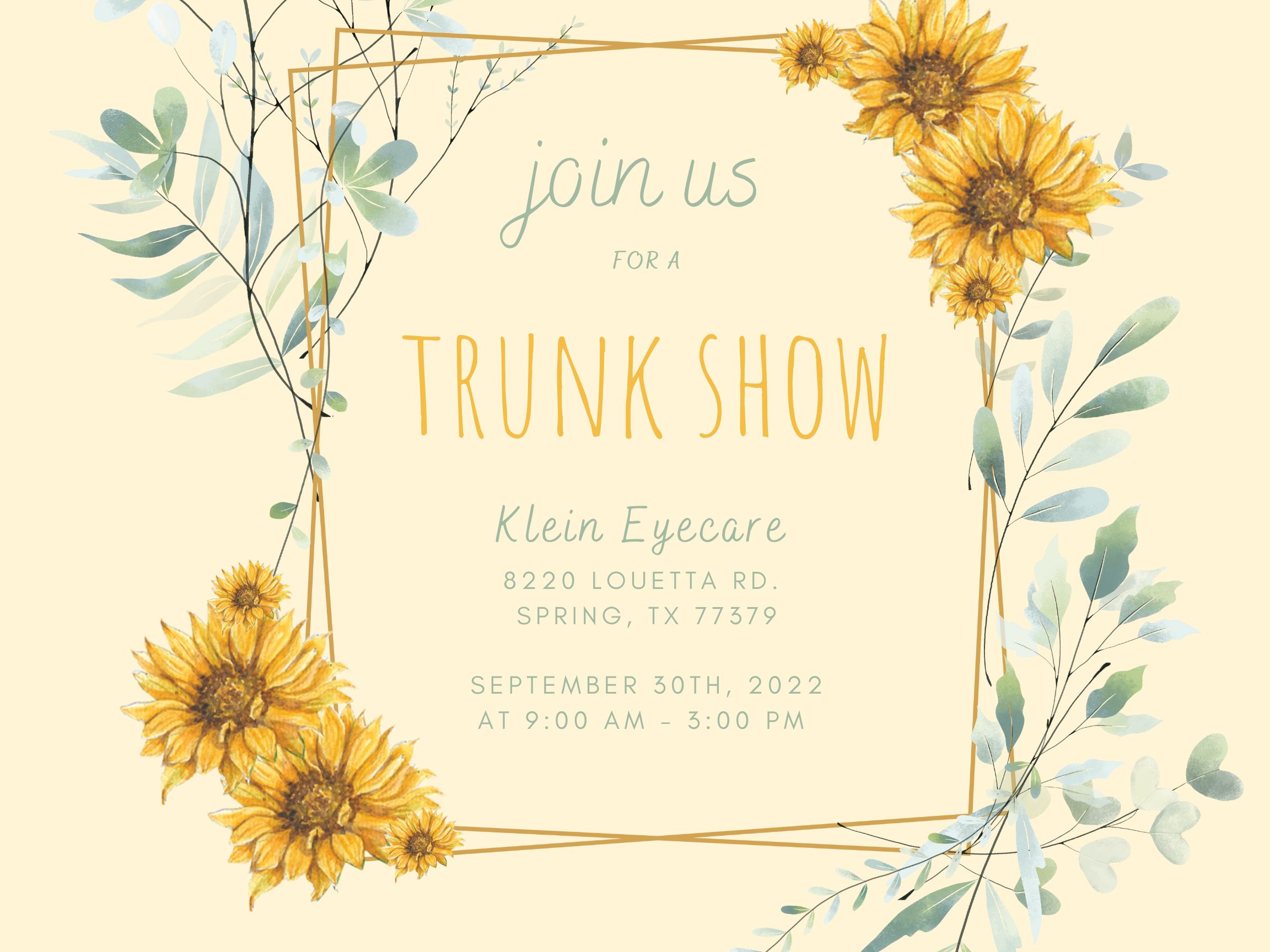 Sunflower Trunk Show 2022