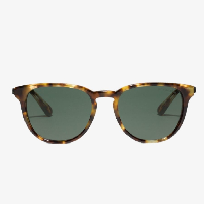 pair of green tinted michael kors sunglasses