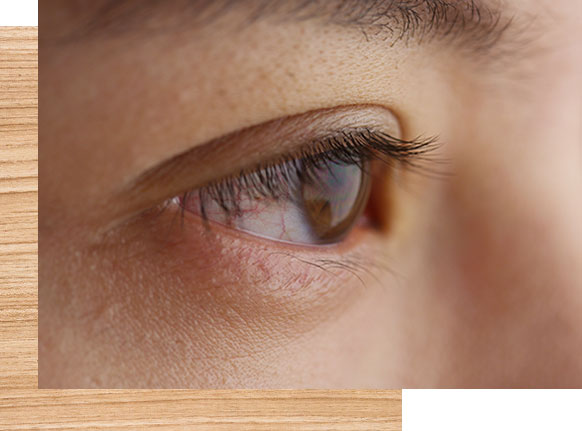close up of asian woman eye