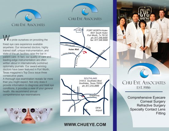 Chu Eye Associates brochure