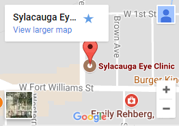 Sylacauga Eye Clinic google map