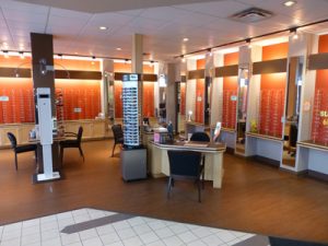 Village Eye Centre Sherwood Park near Edmonton eyeglasses and optical display