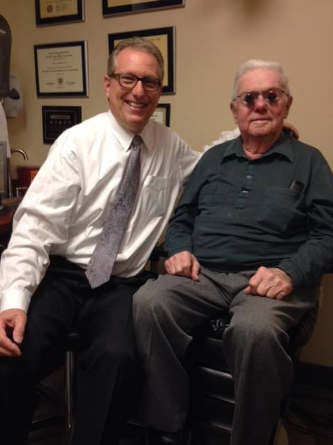 Dr. Schoenbart OD with Low Vision Patient at Schoenbart Vision Care