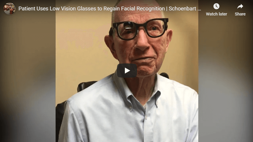 Patient Uses Low Vision Glasses to Regain Facial Recognition Schoenbart Vision Care YouTube