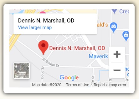 Dennis N. Marshall, OD Map
