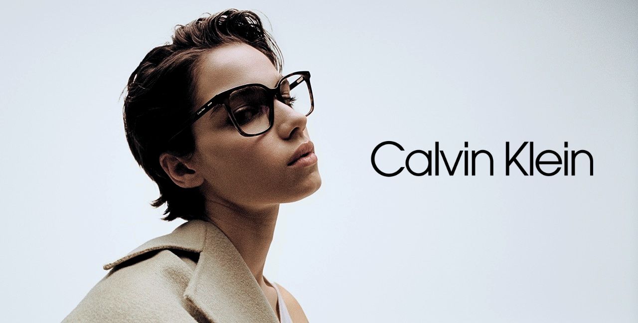 Woman Wearing Clavin Klein Designer Eyeglass Frames
