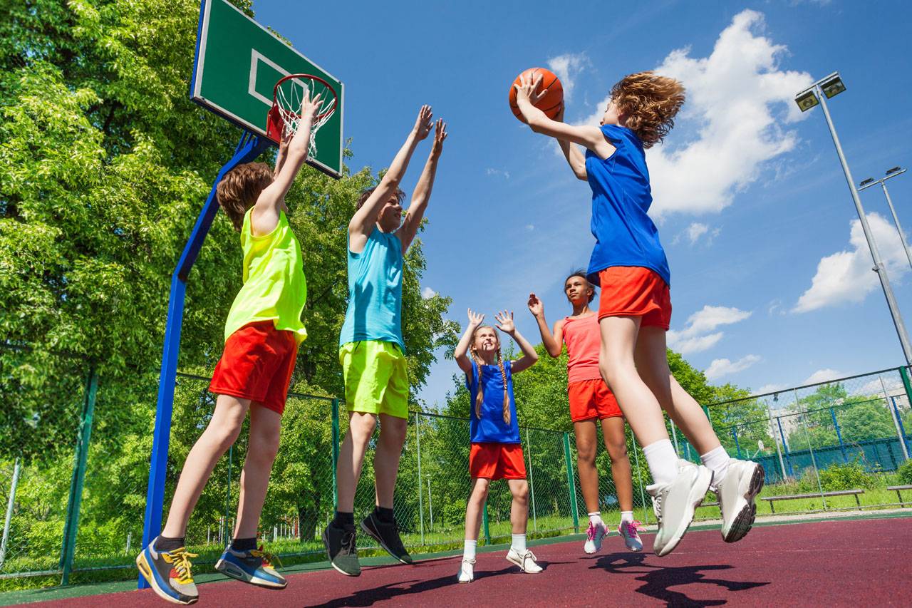 sports team kids basketball