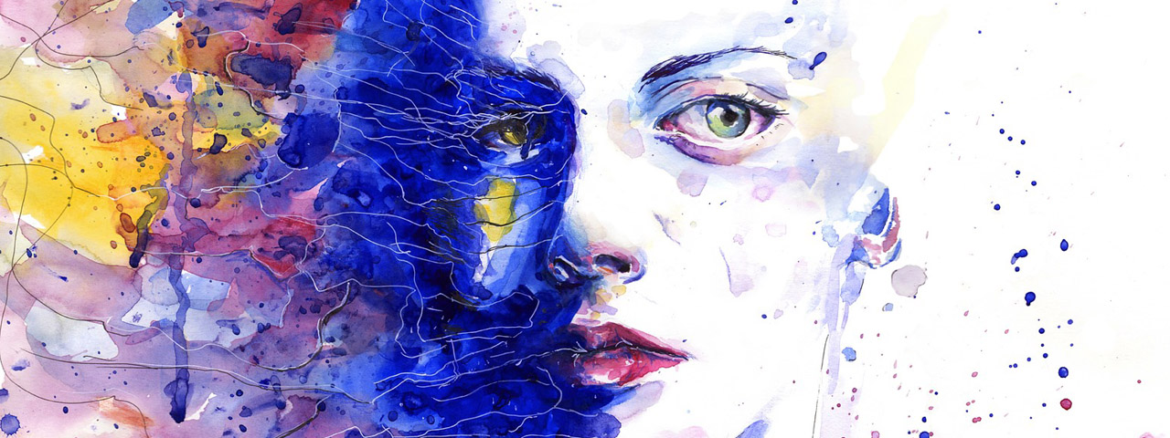 Abstract Colorful Face 1280×480