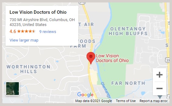 Low Vision Doctors of Ohio Map
