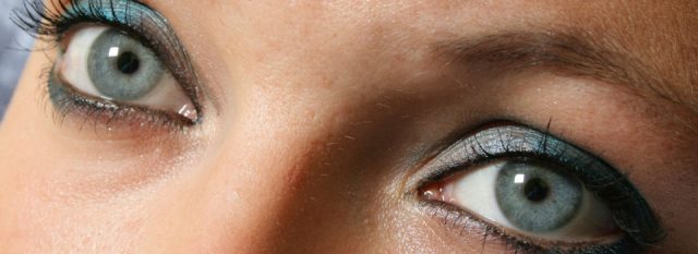 Optometrist, woman blue eyes in St. Louis, MO