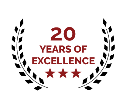 20 Years of Excellence Badge