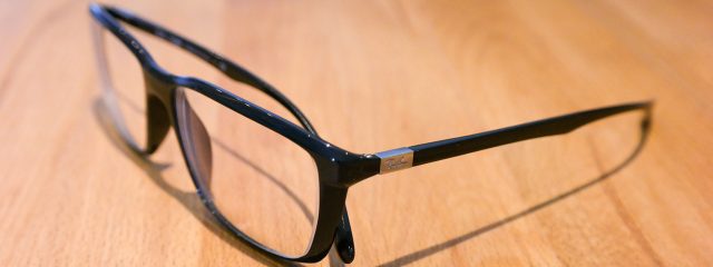 Optometrist, black frame eyeglasses in Jacksonville, Florida