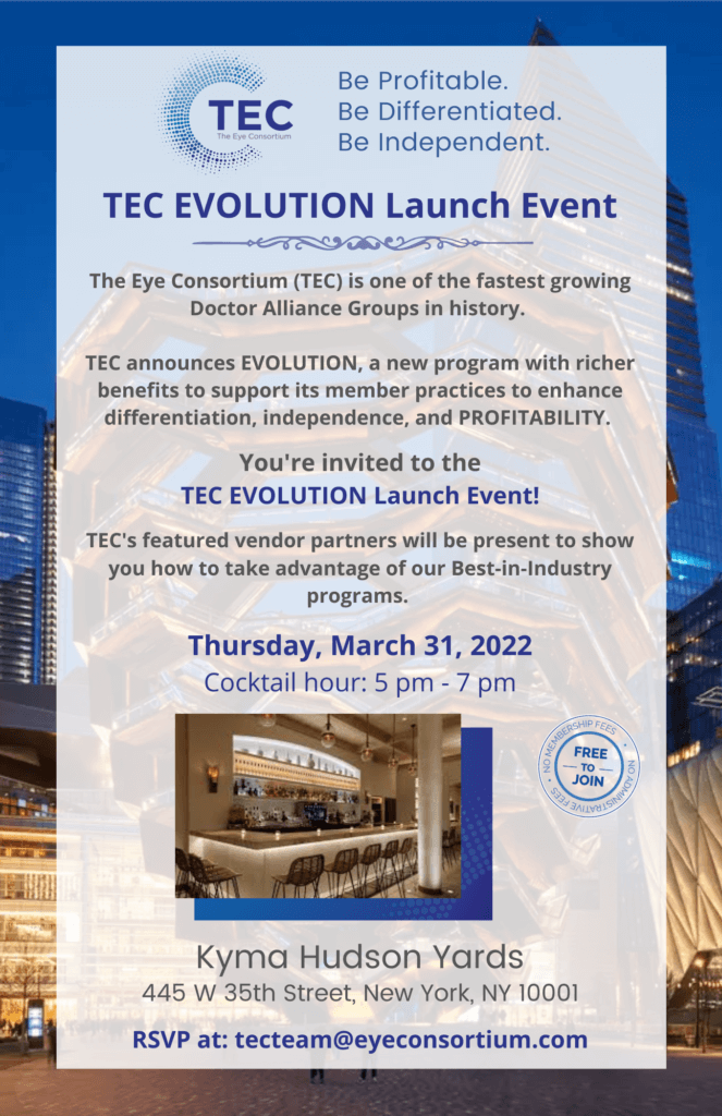 TEC Education Series - Update on AMD Webinar with Steven Ferrucci, OD on March 15th at 8pm EST/7pm CST
