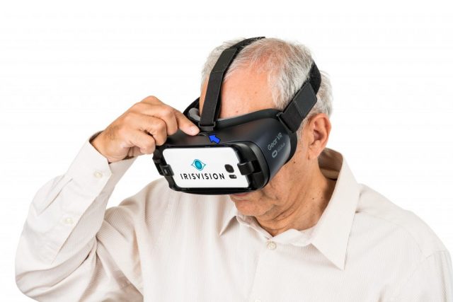 Older Man Experiencing IrisVision