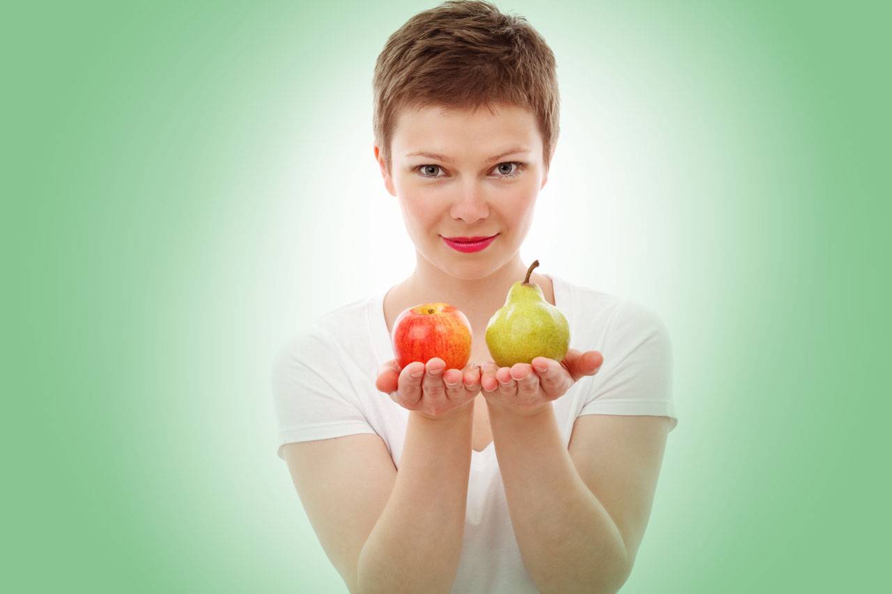 nutrition american woman pear apple green 1280×853