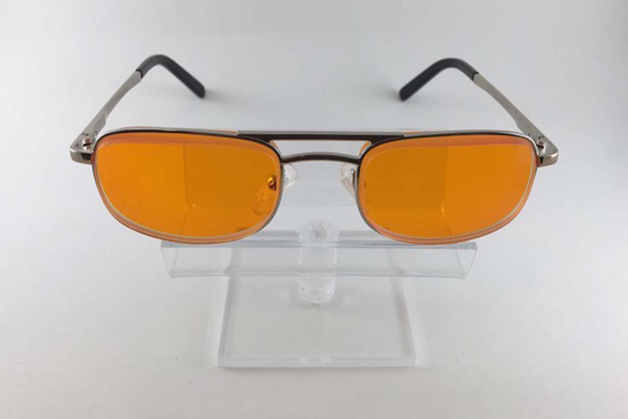 E scoop mens orange lens eyeglasses