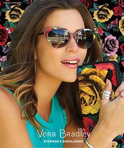 Model wearing Vera Bradley sunglasses