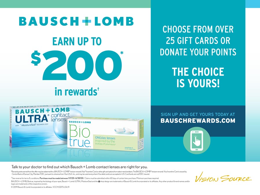 Save Up To 200 On Your Bausch Lomb Contact Lens Purchase